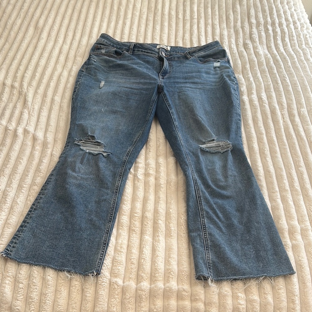 Women's Blue Distressed Jeans